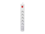 LISTWA ZASILAJĄCA ARMAC R8 5M 5X 230V PL 3X EUROPLUG SZARA