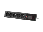 LISTWA ZASILAJĄCA ARMAC Z5 1.5M 5X 230V PL 10A ORGANIZER KABLA CZARNA