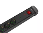 LISTWA ZASILAJĄCA LANBERG SP1 3M 5X 230V SCHUKO CZARNA