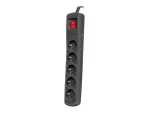 LISTWA ZASILAJĄCA NATEC BERCY 400 1.5M 5X 230V PL CZARNA