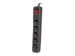 LISTWA ZASILAJĄCA NATEC BERCY 400 1.5M 5X 230V PL CZARNA