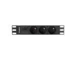 LISTWA ZASILAJĄCA RACK PDU 10" LANBERG 1U 16A 2M 3X 230V PL CZARNA