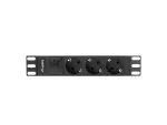 LISTWA ZASILAJĄCA RACK PDU 10" LANBERG 1U 16A 2M 3X SCHUKO CZARNA