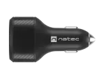 ŁADOWARKA SAMOCHODOWA NATEC CONEY 2X USB 1X USB-C QUICK CHARGE 84W CZARNA