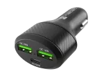 ŁADOWARKA SAMOCHODOWA NATEC CONEY 2X USB 1X USB-C QUICK CHARGE 84W CZARNA