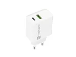 ŁADOWARKA SIECIOWA NATEC RIBERA 1X USB-A + 1X USB-C 20W BIAŁA