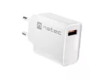 ŁADOWARKA SIECIOWA NATEC RIBERA 1X USB-A 18W BIAŁA