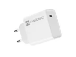 ŁADOWARKA SIECIOWA NATEC RIBERA 1X USB-C 20W BIAŁA