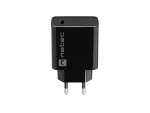 ŁADOWARKA SIECIOWA NATEC RIBERA 1X USB-C 20W CZARNA