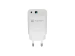 ŁADOWARKA SIECIOWA NATEC RIBERA GAN 1X USB-A + 1X USB-C 30W BIAŁA