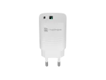 ŁADOWARKA SIECIOWA NATEC RIBERA GAN 1X USB-A + 1X USB-C 30W BIAŁA