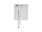 ŁADOWARKA SIECIOWA NATEC RIBERA GAN 1X USB-A + 1X USB-C 45W BIAŁA