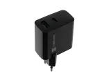 ŁADOWARKA SIECIOWA NATEC RIBERA GAN 1X USB-A + 1X USB-C 65W CZARNA