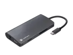 MULTIPORT ADAPTER NATEC FOWLER 2 V2 USB-C 8W1 HUB ->USB 3.0 3X, HDMI 4K, USB-C, RJ45, SD, MICRO SD