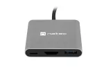 MULTIPORT ADAPTER NATEC FOWLER MINI USB-C 3W1 HUB -> USB 3.0, HDMI 4K, USB-C PD