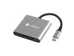 MULTIPORT ADAPTER NATEC FOWLER MINI USB-C 3W1 HUB -> USB 3.0, HDMI 4K, USB-C PD