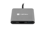 MULTIPORT ADAPTER NATEC FOWLER MINI USB-C 3W1 HUB -> USB 3.0, HDMI 4K, USB-C PD
