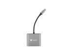 MULTIPORT ADAPTER NATEC FOWLER MINI USB-C 3W1 HUB -> USB 3.0, HDMI 4K, USB-C PD