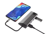 MULTIPORT ADAPTER NATEC FOWLER PLUS USB-C 8W1 HUB -> USB 3.0 3X, HDMI 4K, USB-C PD, RJ45, SD, MICRO