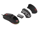 MYSZ DLA GRACZY GENESIS KRYPTON 750 LEKKA 8000DPI RGB CZARNA GAMINGOWA PAW3333