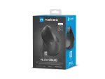 MYSZ WERTYKALNA NATEC CRAKE 2 BEZPRZEWODOWA 2400DPI BLUETOOTH 5.2 + 2.4GHZ DLA LEWORĘCZNYCH CZARNA