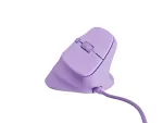 MYSZ WERTYKALNA NATEC CRAKE 2 PRO 12800DPI PURE LAVENDER PROGRAMOWALNA OPTYCZNA