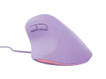 MYSZ WERTYKALNA NATEC CRAKE 2 PRO 12800DPI PURE LAVENDER PROGRAMOWALNA OPTYCZNA