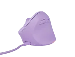 MYSZ WERTYKALNA NATEC CRAKE 2 PRO 12800DPI PURE LAVENDER PROGRAMOWALNA OPTYCZNA