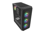 OBUDOWA FURY SHOBO SH4F RGB MIDI TOWER Z OKNEM CZARNA