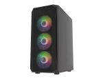 OBUDOWA FURY SHOBO SH4F RGB MIDI TOWER Z OKNEM CZARNA