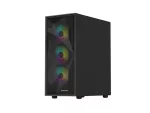 OBUDOWA GENESIS DIAXID 605 ARGB MIDI TOWER Z OKNEM USB-C CZARNA