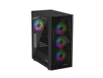 OBUDOWA GENESIS DIAXID 605 ARGB MIDI TOWER Z OKNEM USB-C CZARNA