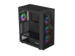 OBUDOWA GENESIS DIAXID 605 ARGB MIDI TOWER Z OKNEM USB-C CZARNA
