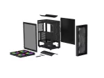 OBUDOWA GENESIS DIAXID 605 ARGB MIDI TOWER Z OKNEM USB-C CZARNA