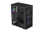OBUDOWA GENESIS DIAXID 605 ARGB MIDI TOWER Z OKNEM USB-C CZARNA