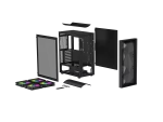 OBUDOWA GENESIS DIAXID 605 ARGB MIDI TOWER Z OKNEM USB-C CZARNA