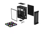 OBUDOWA GENESIS IRID 505 ARGB V2 MIDI TOWER Z OKNEM CZARNA