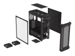 OBUDOWA GENESIS IRID 505 V2 MIDI TOWER Z OKNEM CZARNA