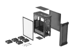 OBUDOWA GENESIS IRID 505F MIDI TOWER Z OKNEM CZARNA