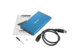 OBUDOWA HDD/SSD ZEWNĘTRZNA NATEC RHINO GO SATA 2.5" USB 3.0 NIEBIESKA