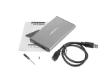 OBUDOWA HDD/SSD ZEWNĘTRZNA NATEC RHINO GO SATA 2.5" USB 3.0 SZARA