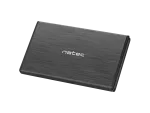 OBUDOWA HDD/SSD ZEWNĘTRZNA NATEC RHINO SATA 2.5" USB 2.0 ALUMINIUM CZARNA SLIM
