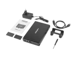 OBUDOWA HDD/SSD ZEWNĘTRZNA NATEC RHINO SATA 3.5" USB 3.0 ALUMINIUM CZARNA