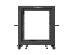 OPEN RACK 19" 12U 600X600-1100 REGULOWANY CZARNY LANBERG