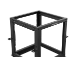 OPEN RACK 19" 12U 600X600-1100 REGULOWANY CZARNY LANBERG