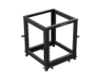 OPEN RACK 19" 12U 600X600-1100 REGULOWANY CZARNY LANBERG