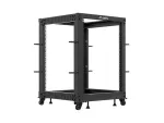 OPEN RACK 19" 15U 600X600-1100 REGULOWANY CZARNY LANBERG