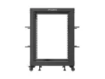 OPEN RACK 19" 15U 600X600-1100 REGULOWANY CZARNY LANBERG