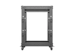 OPEN RACK 19" 15U 600X600-1100 REGULOWANY CZARNY LANBERG