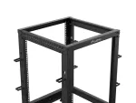 OPEN RACK 19" 15U 600X600-1100 REGULOWANY CZARNY LANBERG